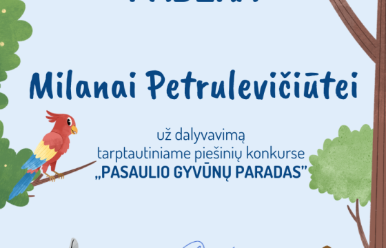 Konkursas „Pasaulio gyvūnų paradas“