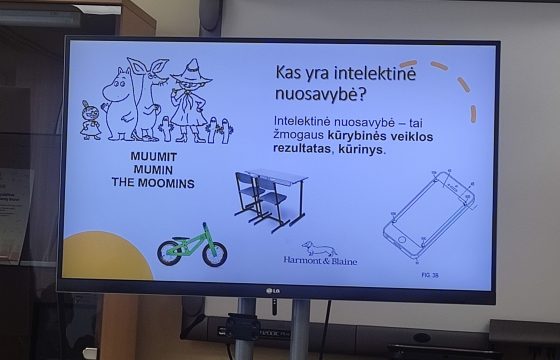 4b klasės edukacija Lietuvos patentų biure