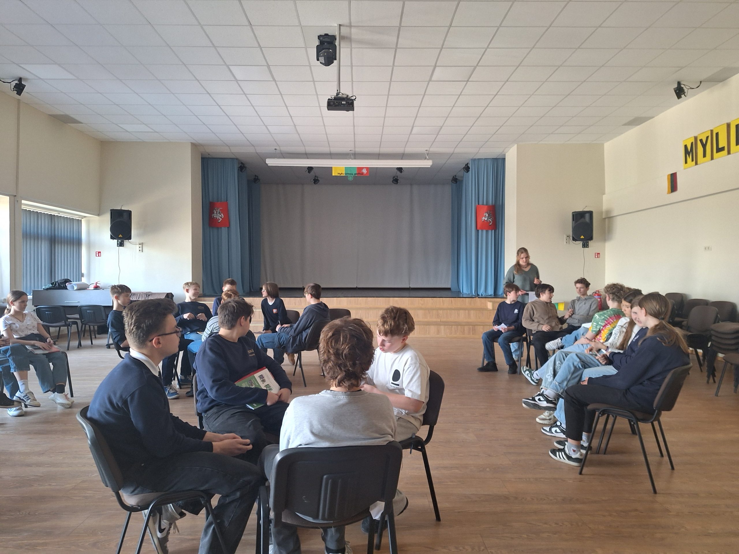Projekto ,,Prakalbink mokyklos rajoną“ užsiėmimas