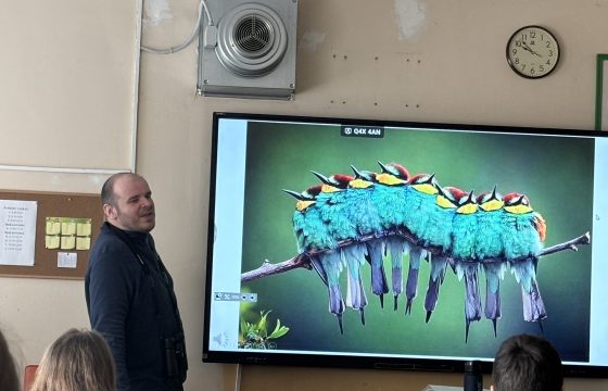 Gamtos pamoka su ornitologu Povilu Bagdonu