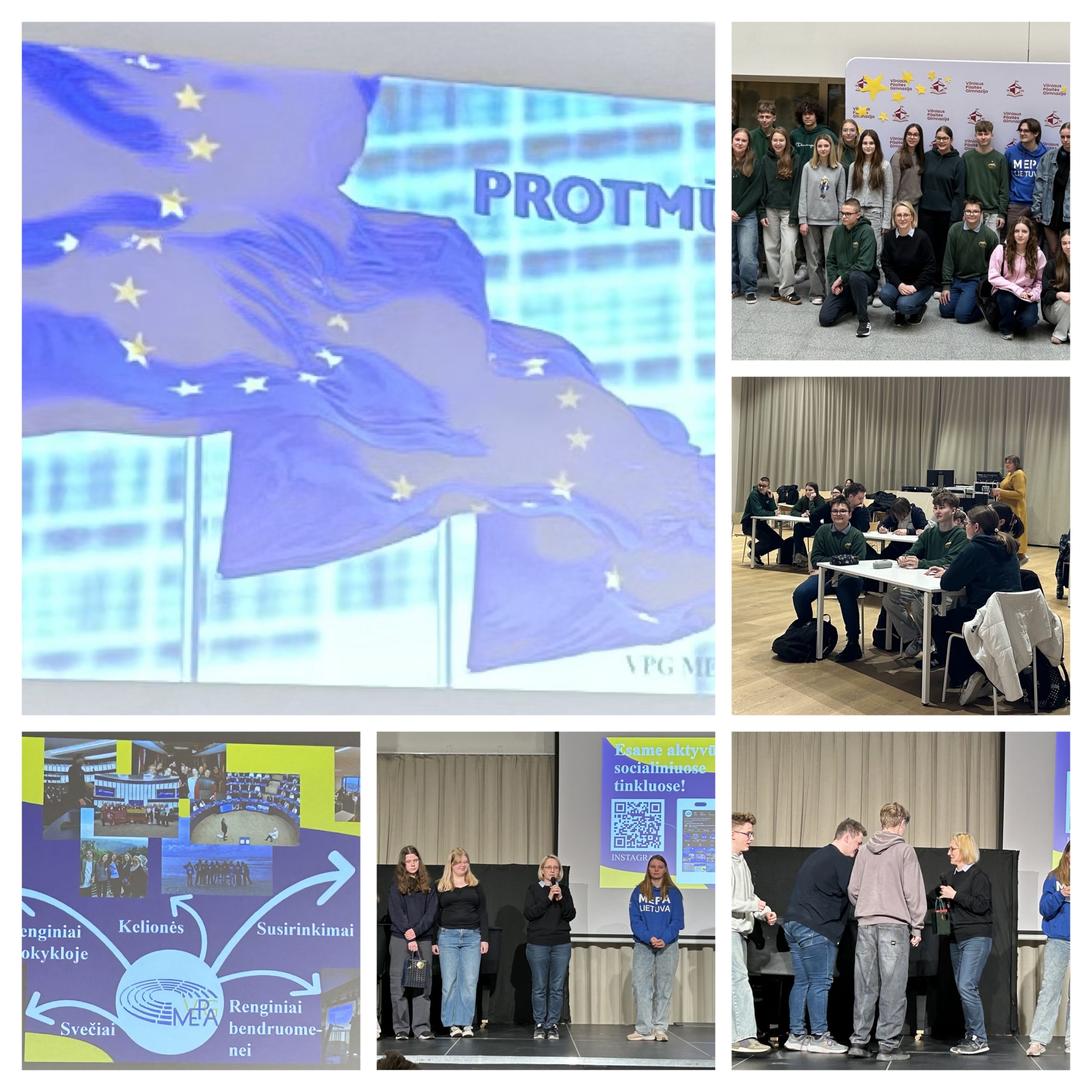 1 ir 3 vietos protmūšyje „Europos Sąjunga ir Europos parlamentas“