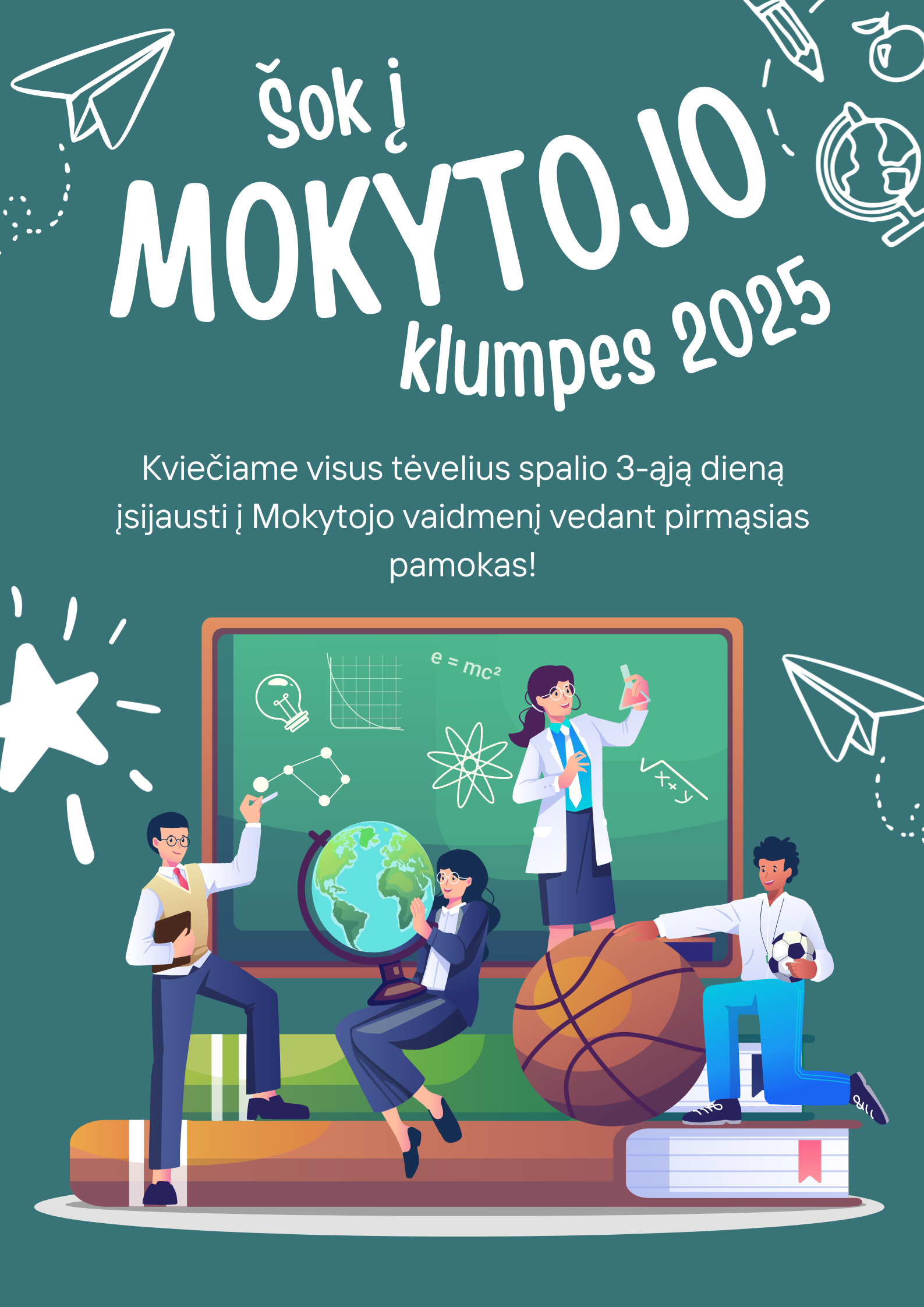 Šok į mokytojo klumpes 2025