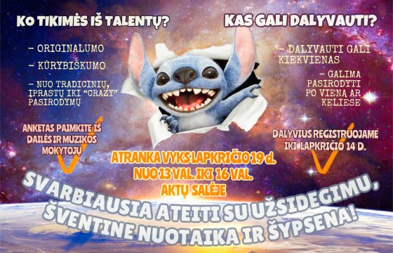 Taikos talentų atranka