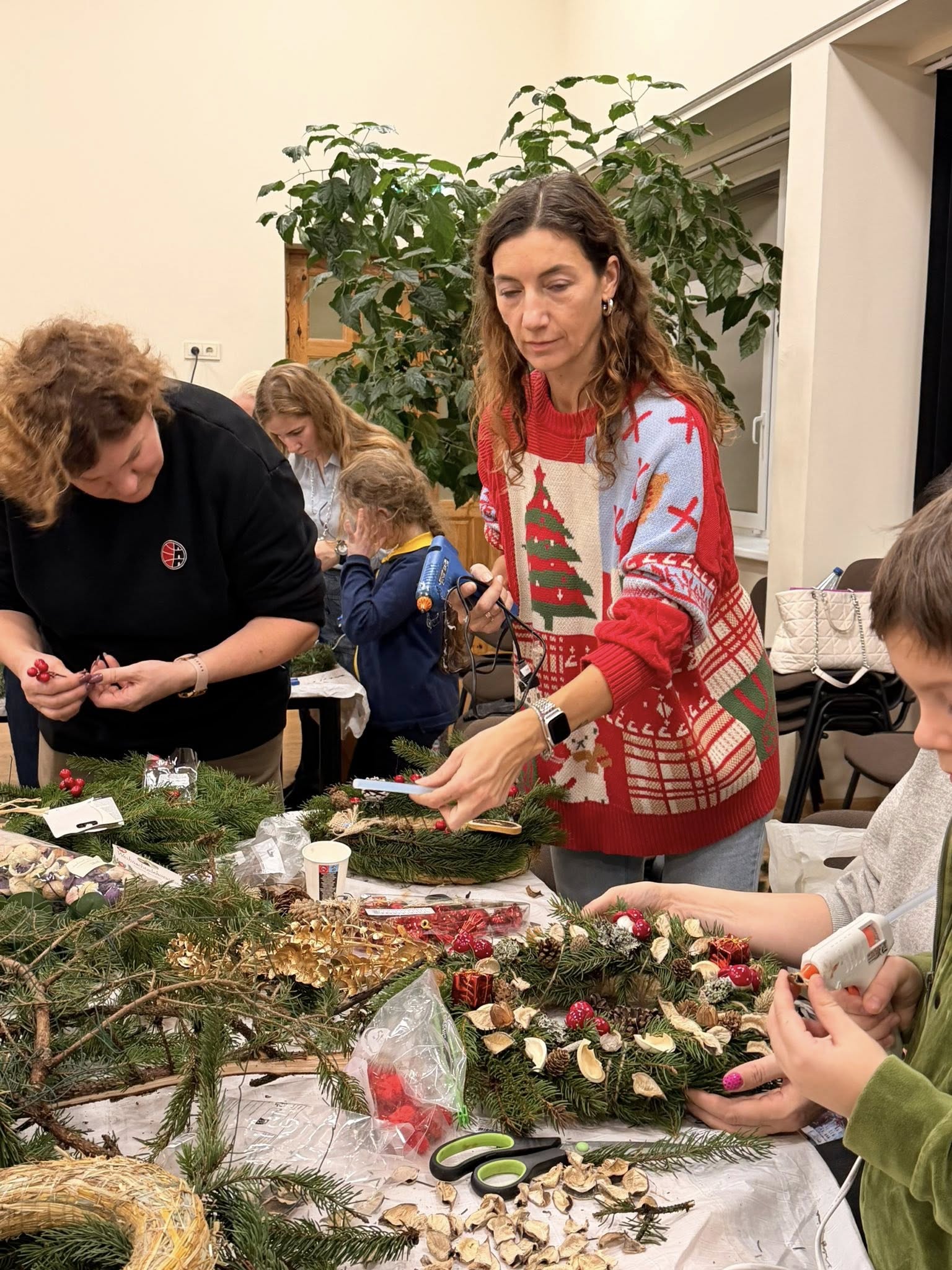 Bendruomenės Advento vainikų pynimo renginys