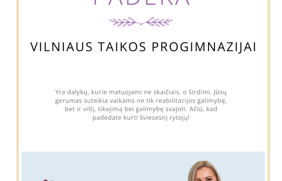 Padėka bendruomenei už Pyragų dieną