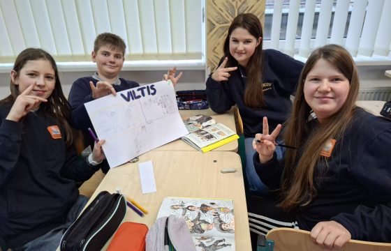 Komiksų kūrimo lietuvių kalbos pamoka