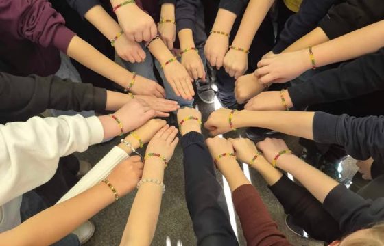 Trispalvių apyrankių gamyba