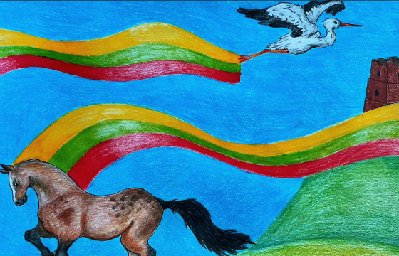 5-8 klasių mokinių dailės darbai Lietuvai