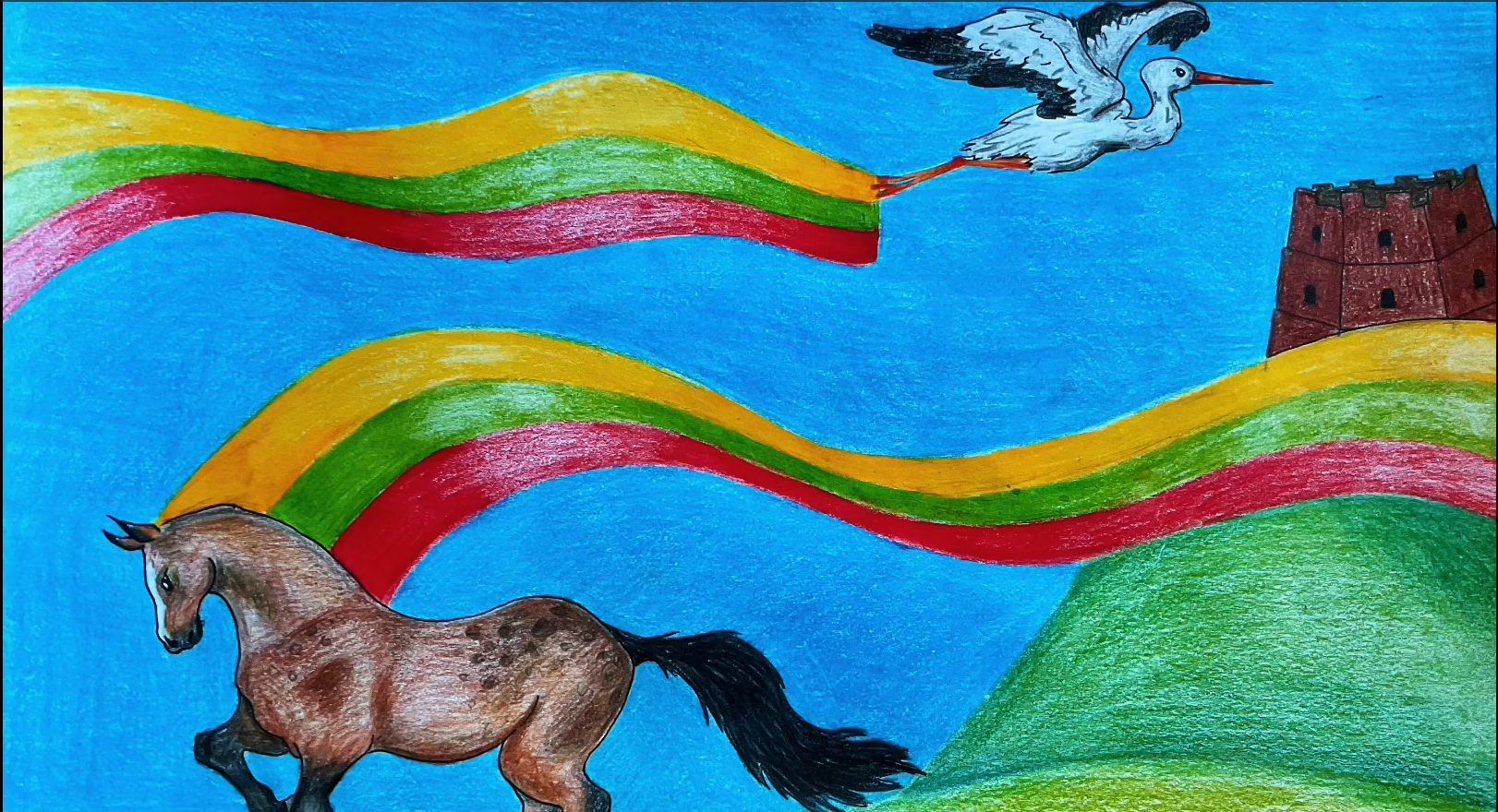 5-8 klasių mokinių dailės darbai Lietuvai