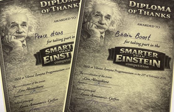 Respublikinis penktokų konkursas ‘SMARTER THAN EINSTEIN’