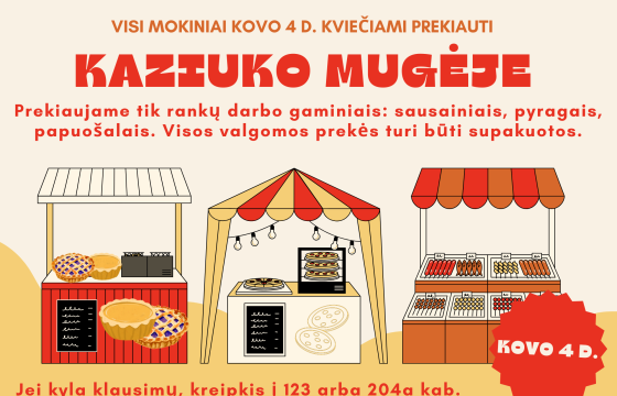 Artėjanti Kaziuko mugė