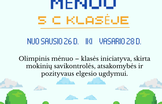 Nuolatinis tobulinimas 5c klasėje