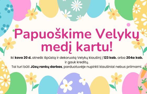 Puoškime Velykų medį kartu!