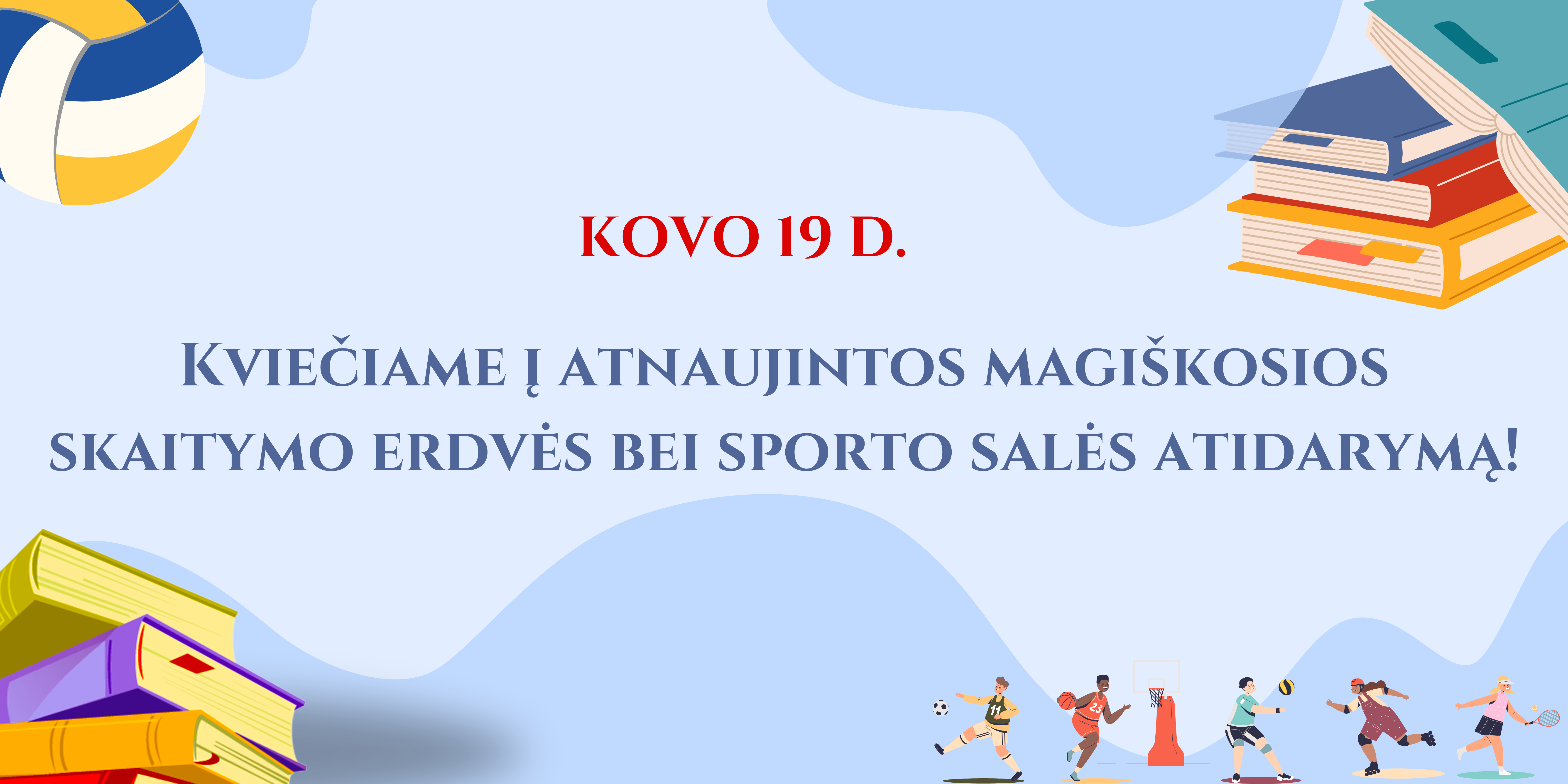 Bibliotekos ir sporto salės atidarymas