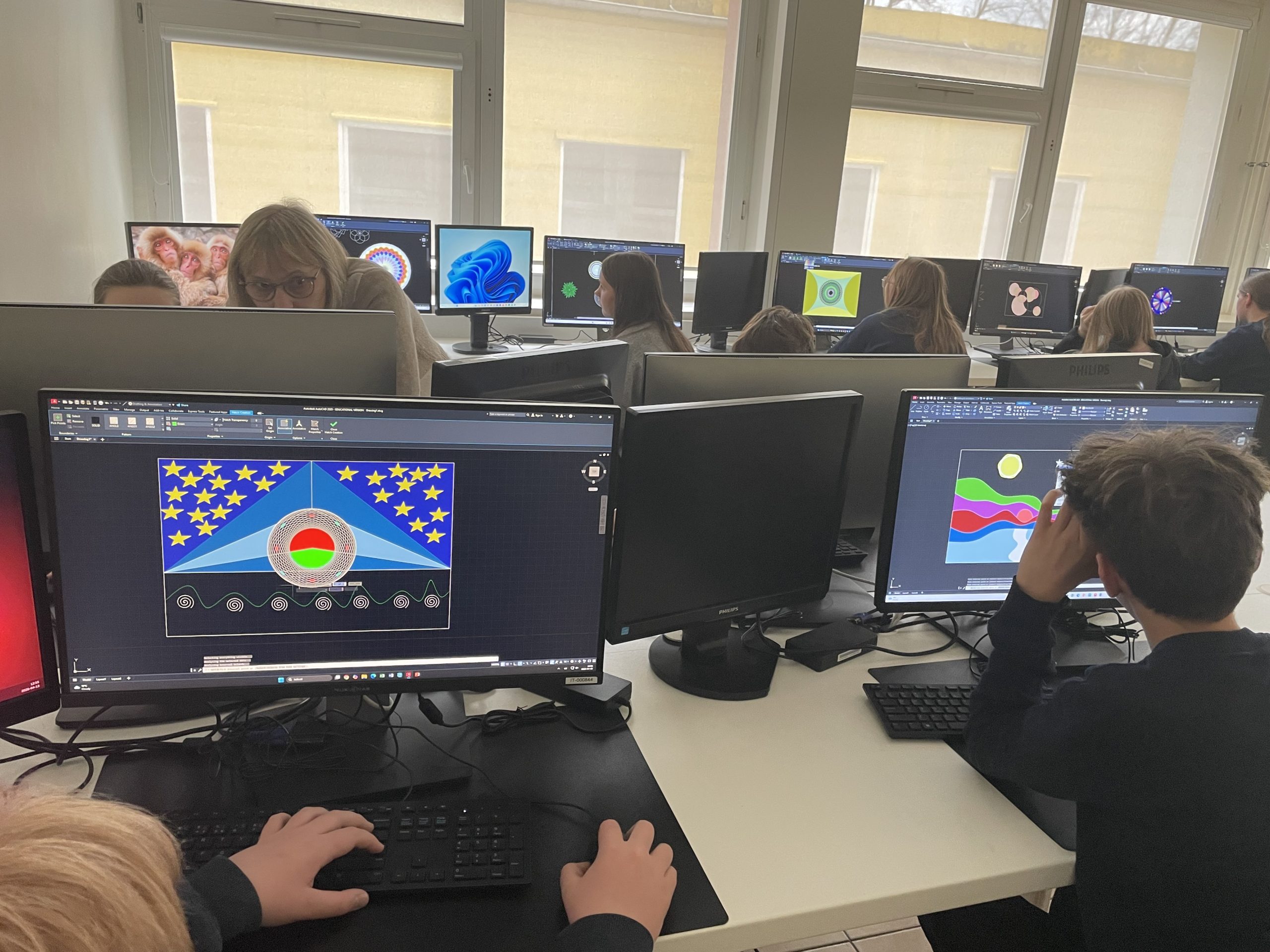 Paveikslo kūrimas kompiuterio projektavimo priemonėmis