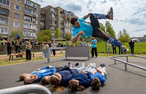 Parkūro aikštelės atidarymas