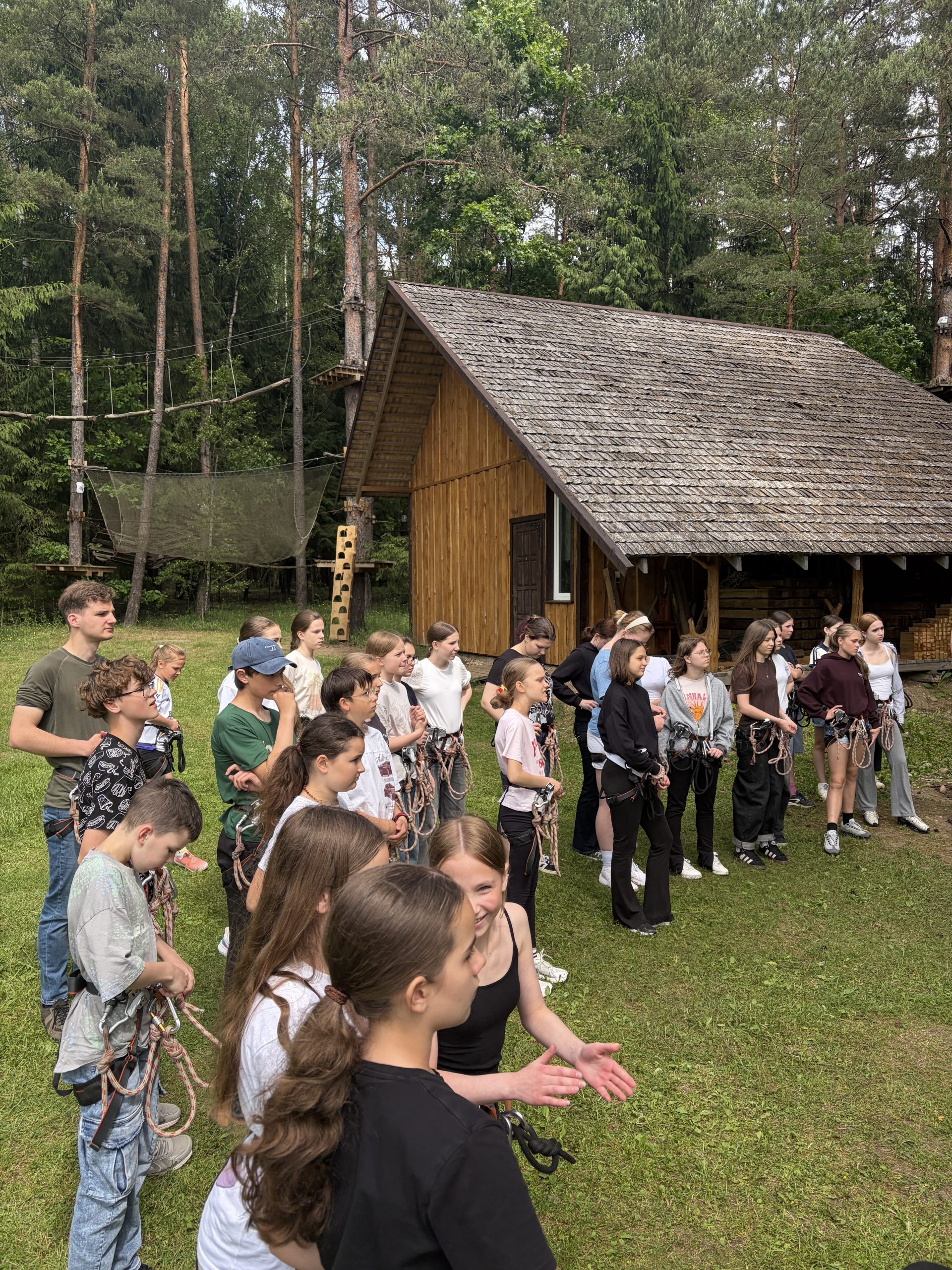 „Visatos traukinio“ aktoriai – nuotykių parke