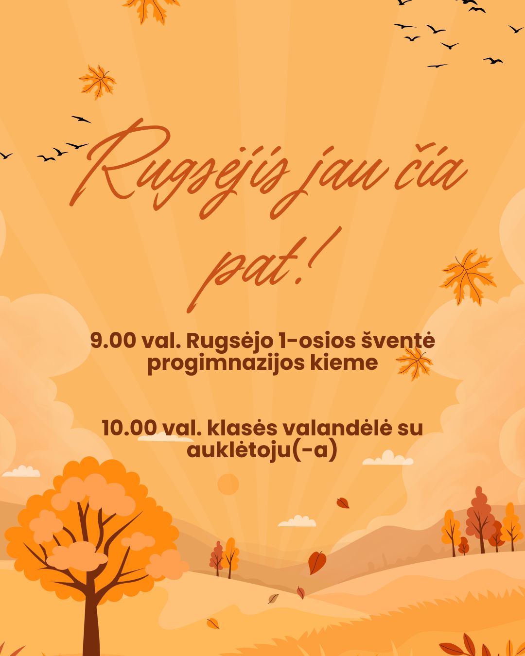 Rugsėjo 1-osios kvietimas