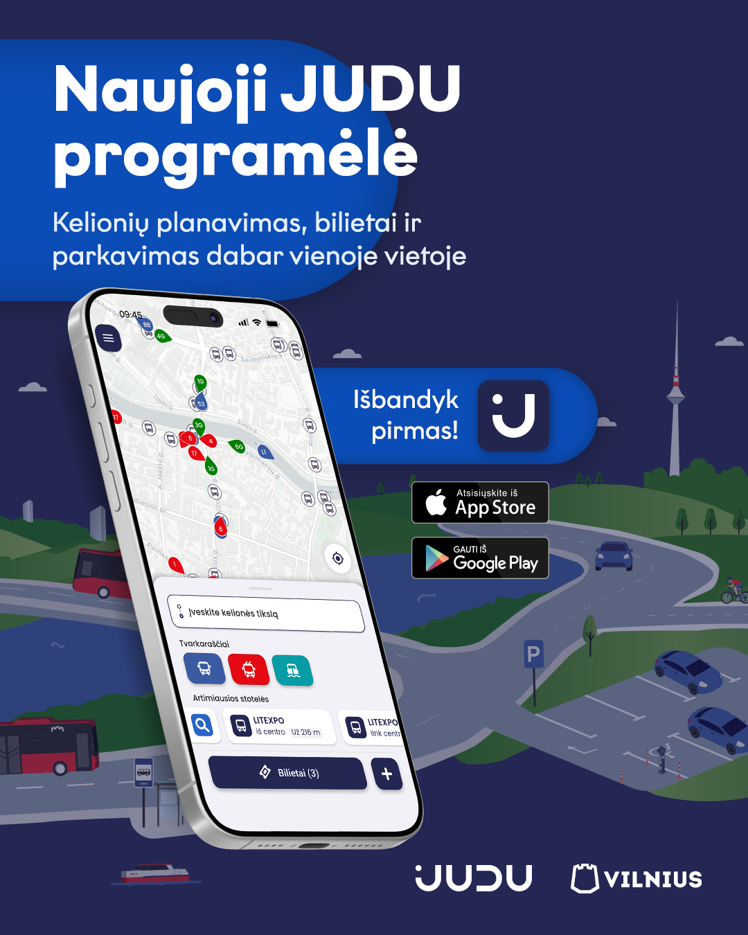 Nauja JUDU programėlė